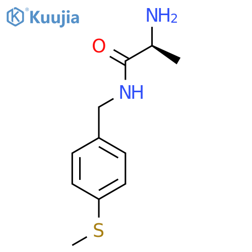 (S)-2-Amino-N-(4-methylsulfanyl-benzyl)-propionamide structure