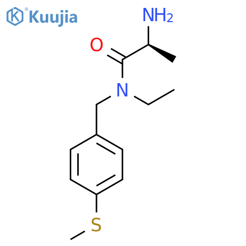 (S)-2-Amino-N-ethyl-N-(4-methylsulfanyl-benzyl)-propionamide structure
