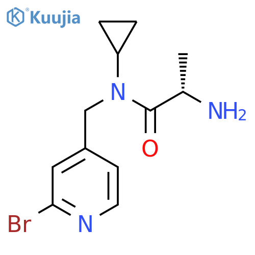 (S)-2-Amino-N-(2-bromo-pyridin-4-ylmethyl)-N-cyclopropyl-propionamide structure