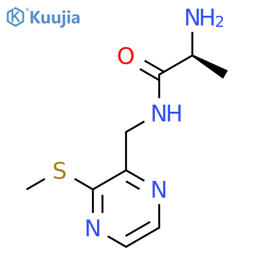 (S)-2-Amino-N-(3-methylsulfanyl-pyrazin-2-ylmethyl)-propionamide structure