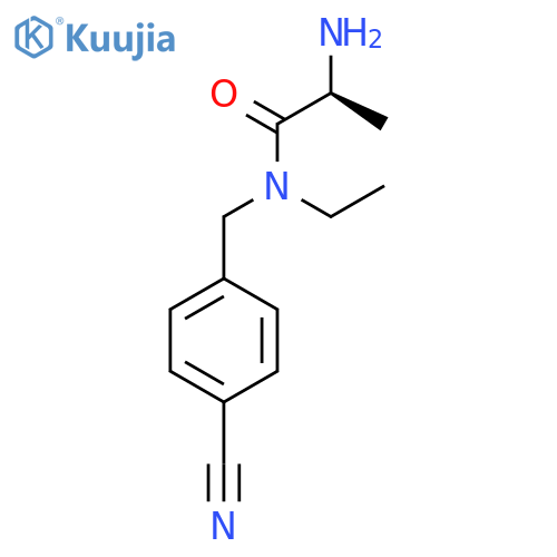 (S)-2-Amino-N-(4-cyano-benzyl)-N-ethyl-propionamide structure