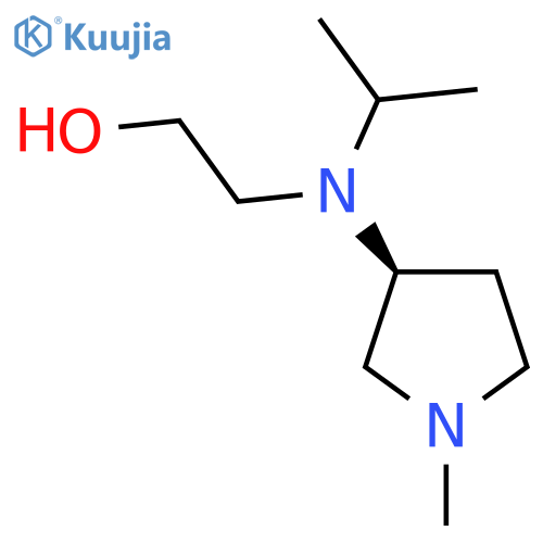 2-[Isopropyl-((S)-1-methyl-pyrrolidin-3-yl)-amino]-ethanol structure