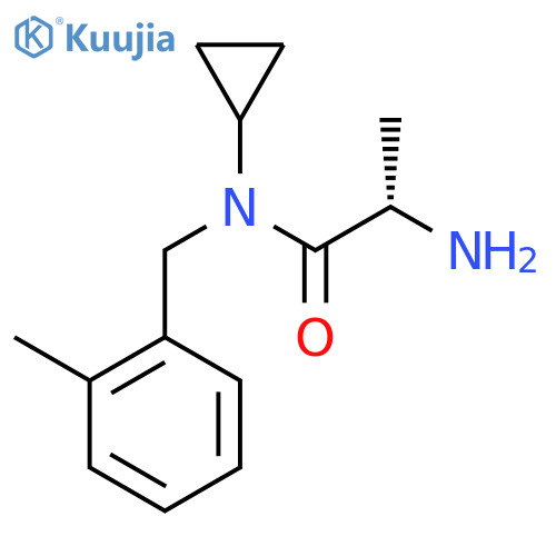 (S)-2-Amino-N-cyclopropyl-N-(2-methyl-benzyl)-propionamide structure