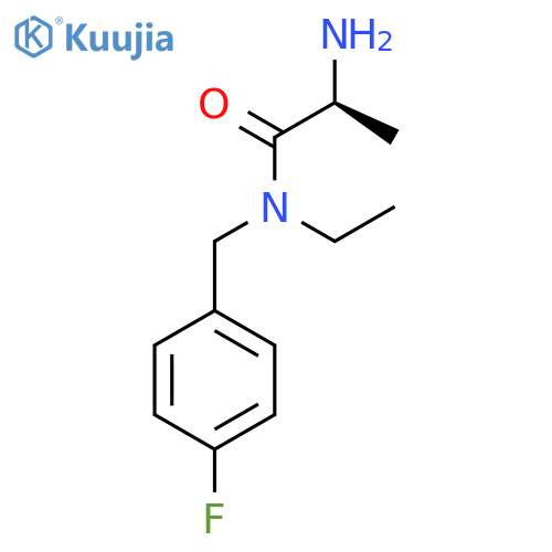 (S)-2-Amino-N-ethyl-N-(4-fluoro-benzyl)-propionamide structure
