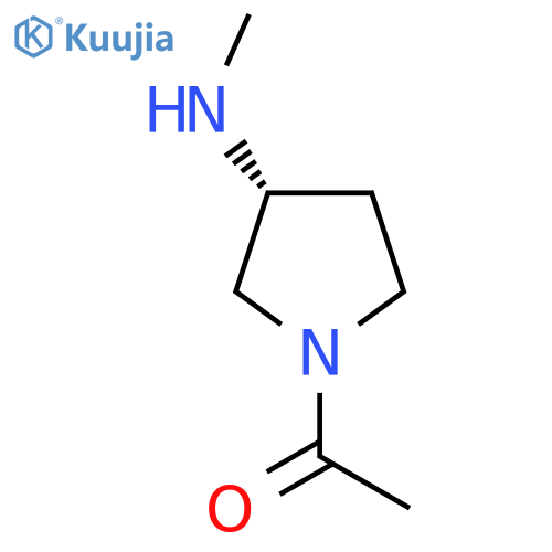 1-(3R)-3-(methylamino)pyrrolidin-1-ylethan-1-one structure