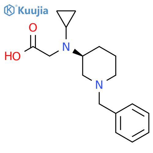 [((S)-1-Benzyl-piperidin-3-yl)-cyclopropyl-amino]-acetic acid structure