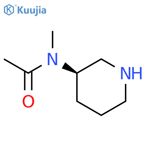 N-methyl-N-[(3R)-3-piperidyl]acetamide structure
