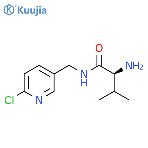 (S)-2-Amino-N-(6-chloro-pyridin-3-ylmethyl)-3-methyl-butyramide structure