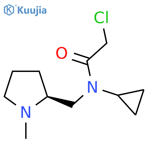 2-Chloro-N-cyclopropyl-N-((S)-1-methyl-pyrrolidin-2-ylmethyl)-acetamide structure