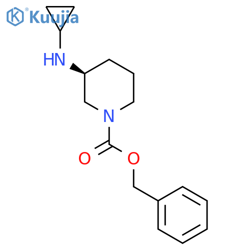 (S)-3-Cyclopropylamino-piperidine-1-carboxylic acid benzyl ester structure