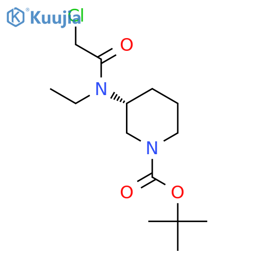 (R)-3-[(2-Chloro-acetyl)-ethyl-amino]-piperidine-1-carboxylic acid tert-butyl ester structure