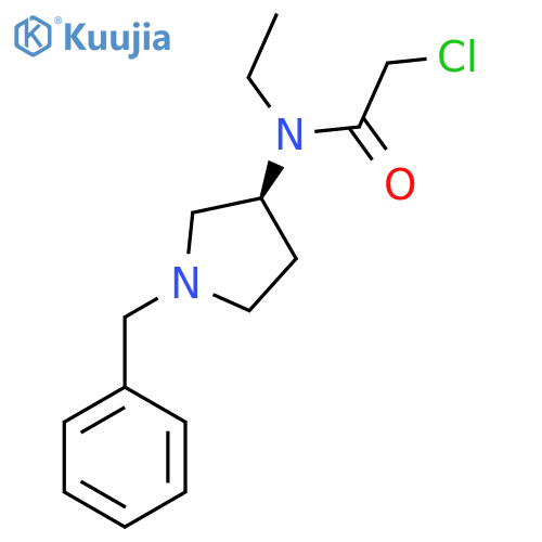 N-((S)-1-Benzyl-pyrrolidin-3-yl)-2-chloro-N-ethyl-acetamide structure