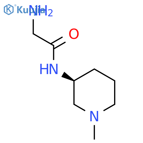 2-Amino-N-((S)-1-methyl-piperidin-3-yl)-acetamide structure