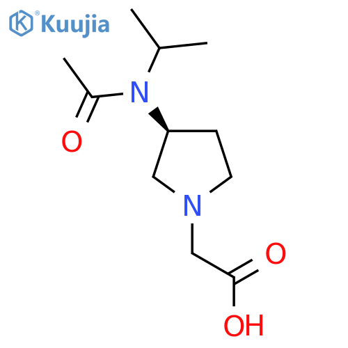 [(S)-3-(Acetyl-isopropyl-amino)-pyrrolidin-1-yl]-acetic acid structure