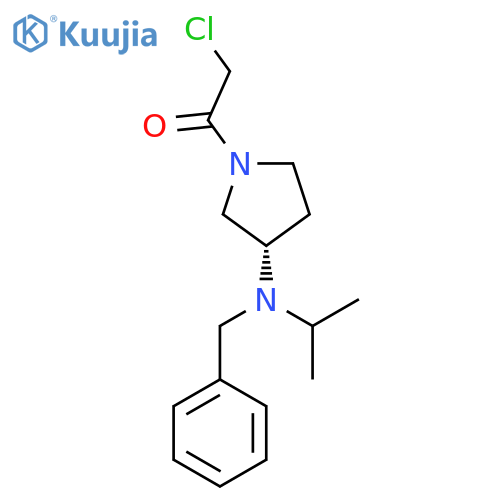 1-[(S)-3-(Benzyl-isopropyl-amino)-pyrrolidin-1-yl]-2-chloro-ethanone structure