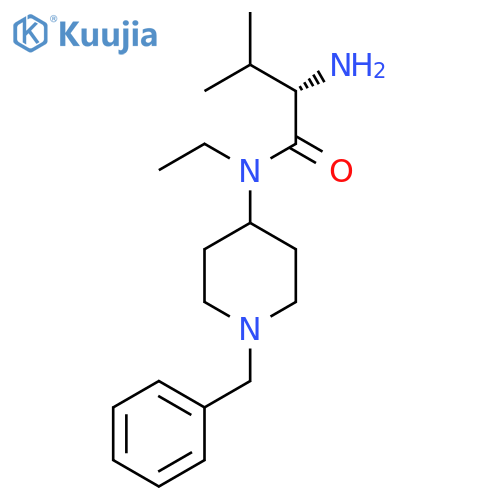 (S)-2-Amino-N-(1-benzyl-piperidin-4-yl)-N-ethyl-3-methyl-butyramide structure