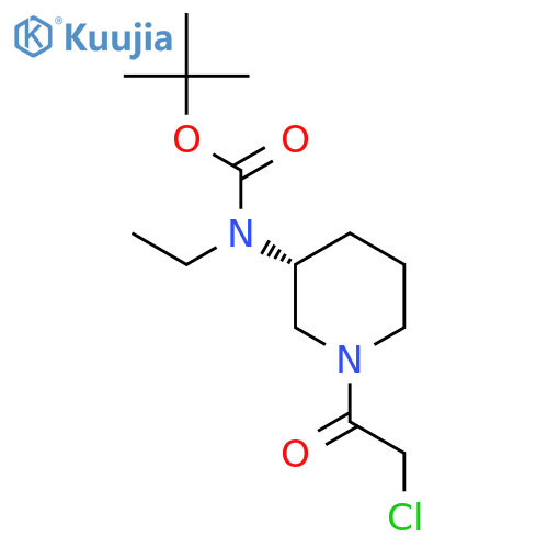 [(R)-1-(2-Chloro-acetyl)-piperidin-3-yl]-ethyl-carbamic acid tert-butyl ester structure