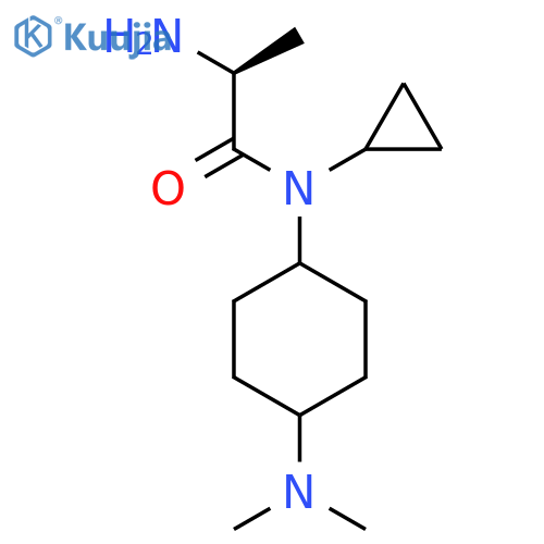 (S)-2-Amino-N-cyclopropyl-N-(4-dimethylamino-cyclohexyl)-propionamide structure