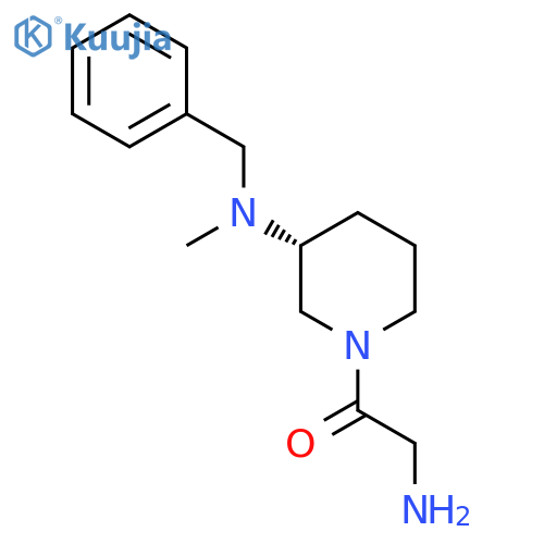 2-Amino-1-[(R)-3-(benzyl-methyl-amino)-piperidin-1-yl]-ethanone structure
