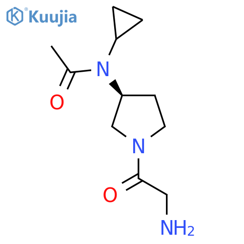 N-[(S)-1-(2-Amino-acetyl)-pyrrolidin-3-yl]-N-cyclopropyl-acetamide structure