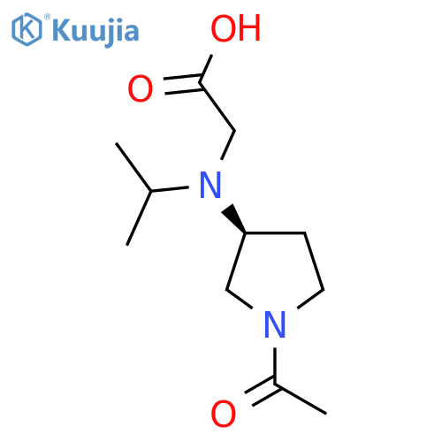 [((S)-1-Acetyl-pyrrolidin-3-yl)-isopropyl-amino]-acetic acid structure