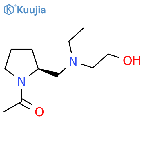 1-((S)-2-{[Ethyl-(2-hydroxy-ethyl)-amino]-methyl}-pyrrolidin-1-yl)-ethanone structure