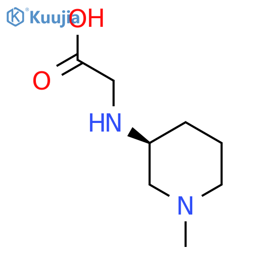 ((S)-1-Methyl-piperidin-3-ylamino)-acetic acid structure