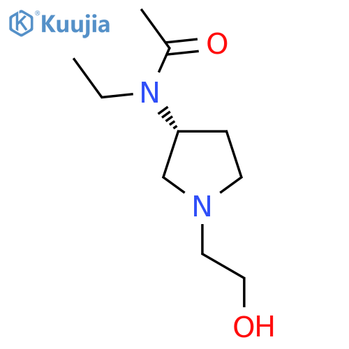 N-Ethyl-N-[(R)-1-(2-hydroxy-ethyl)-pyrrolidin-3-yl]-acetamide structure