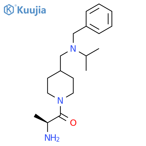 (S)-2-Amino-1-{4-[(benzyl-isopropyl-amino)-methyl]-piperidin-1-yl}-propan-1-one structure