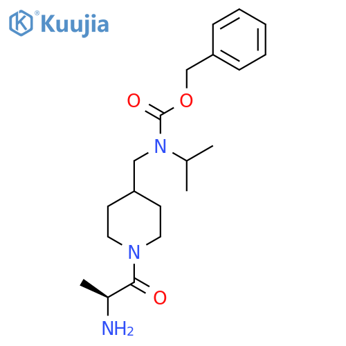 [1-((S)-2-Amino-propionyl)-piperidin-4-ylmethyl]-isopropyl-carbamic acid benzyl ester structure