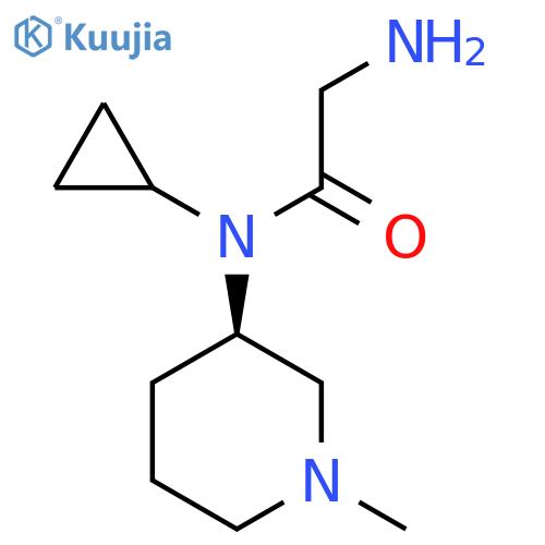 2-Amino-N-cyclopropyl-N-((R)-1-methyl-piperidin-3-yl)-acetamide structure