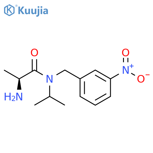 (S)-2-AMino-N-isopropyl-N-(3-nitro-benzyl)-propionaMide structure