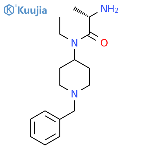 (S)-2-Amino-N-(1-benzyl-piperidin-4-yl)-N-ethyl-propionamide structure