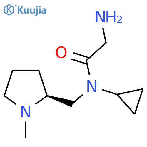 2-Amino-N-cyclopropyl-N-((S)-1-methyl-pyrrolidin-2-ylmethyl)-acetamide structure