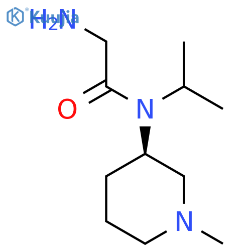 2-Amino-N-isopropyl-N-((R)-1-methyl-piperidin-3-yl)-acetamide structure