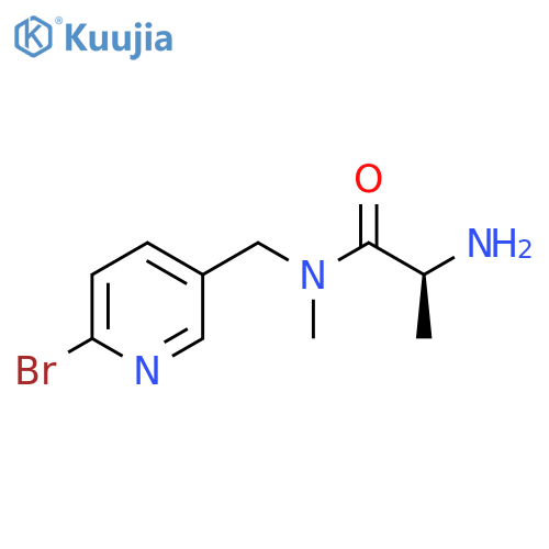 (S)-2-Amino-N-(6-bromo-pyridin-3-ylmethyl)-N-methyl-propionamide structure