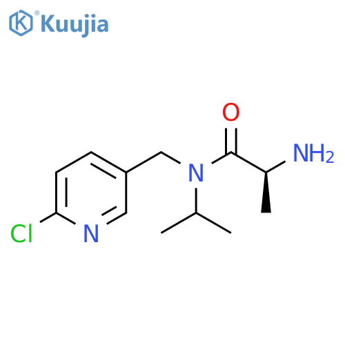 (S)-2-Amino-N-(6-chloro-pyridin-3-ylmethyl)-N-isopropyl-propionamide structure