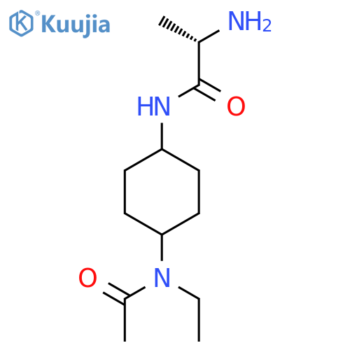 (S)-N-[4-(Acetyl-ethyl-amino)-cyclohexyl]-2-amino-propionamide structure