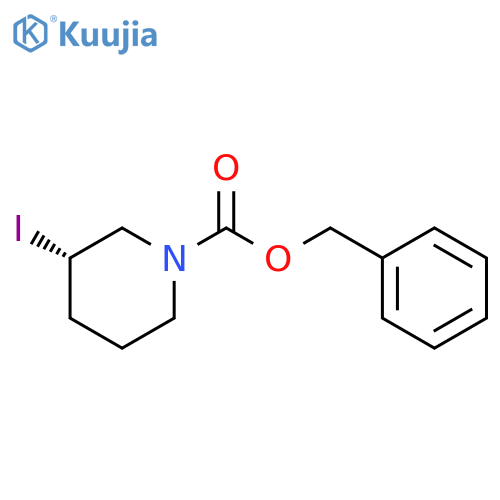 (S)-3-Iodo-piperidine-1-carboxylic acid benzyl ester structure
