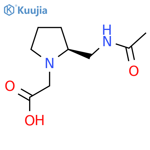 [(S)-2-(Acetylamino-methyl)-pyrrolidin-1-yl]-acetic acid structure