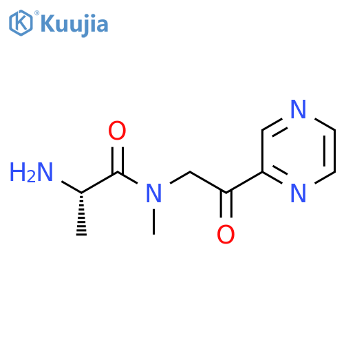 (S)-2-Amino-N-methyl-N-(2-oxo-2-pyrazin-2-yl-ethyl)-propionamide structure