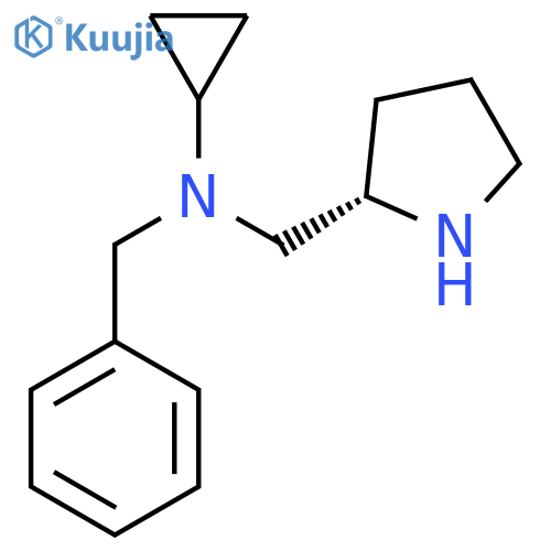 Benzyl-cyclopropyl-(S)-1-pyrrolidin-2-ylmethyl-amine structure