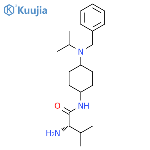 (S)-2-Amino-N-[4-(benzyl-isopropyl-amino)-cyclohexyl]-3-methyl-butyramide structure