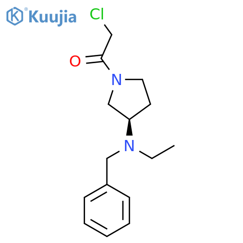 1-[(R)-3-(Benzyl-ethyl-amino)-pyrrolidin-1-yl]-2-chloro-ethanone structure