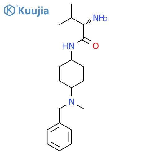 (S)-2-Amino-N-[4-(benzyl-methyl-amino)-cyclohexyl]-3-methyl-butyramide structure