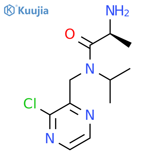 (S)-2-Amino-N-(3-chloro-pyrazin-2-ylmethyl)-N-isopropyl-propionamide structure