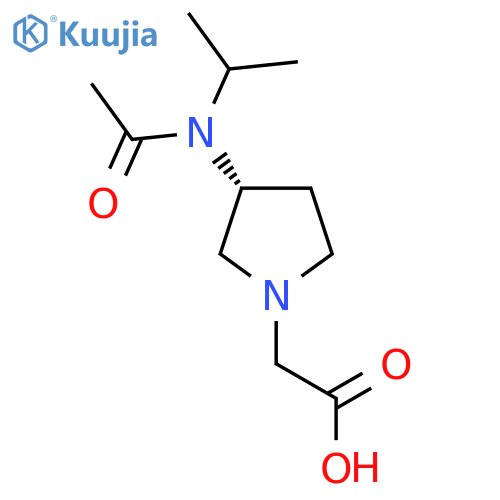 [(R)-3-(Acetyl-isopropyl-amino)-pyrrolidin-1-yl]-acetic acid structure
