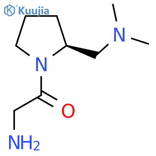 2-Amino-1-((S)-2-dimethylaminomethyl-pyrrolidin-1-yl)-ethanone structure