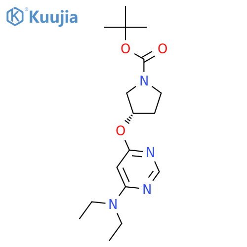 (S)-tert-Butyl 3-((6-(diethylamino)pyrimidin-4-yl)oxy)pyrrolidine-1-carboxylate structure