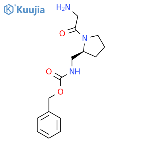 [(S)-1-(2-Amino-acetyl)-pyrrolidin-2-ylmethyl]-carbamic acid benzyl ester structure